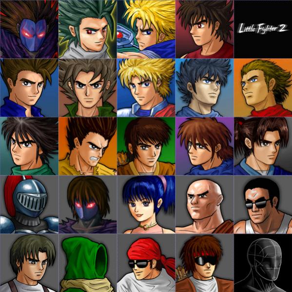 Tous les personnages de little fighter